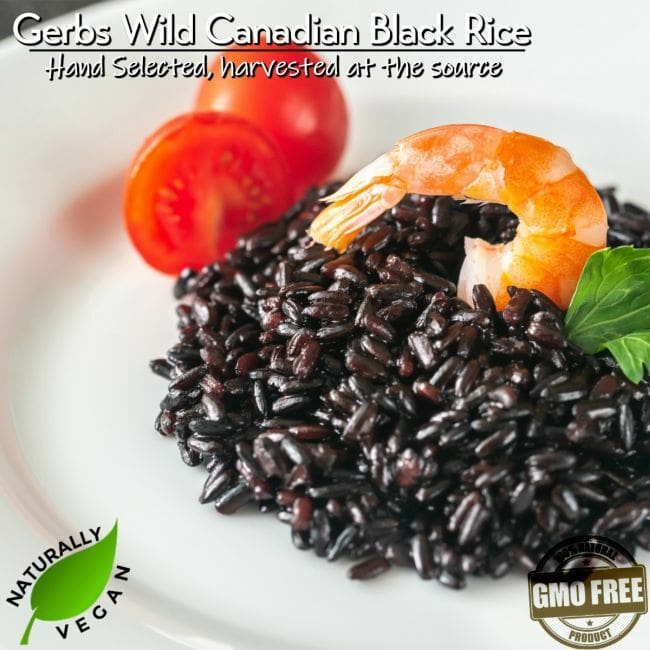 Canadian Black Wild Rice Naturally Vegan