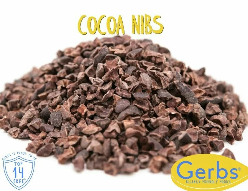 Premium Peruvian Roasted Cacao Nibs, Theobroma cacao, Resealable Bag Nutrition Benefits