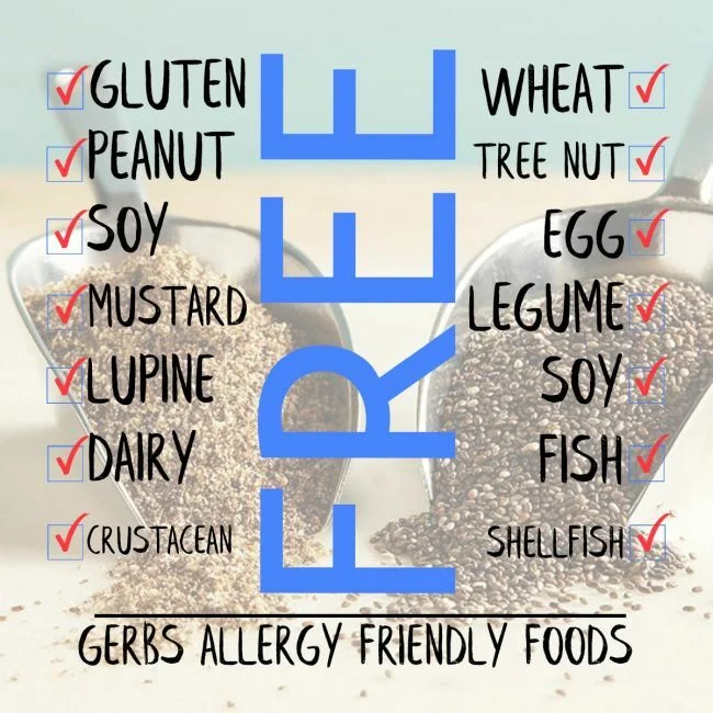 Ground Black Chia Seed Meal (Full Oil Content Protein Powder) Free from Top 14 Food Allergens