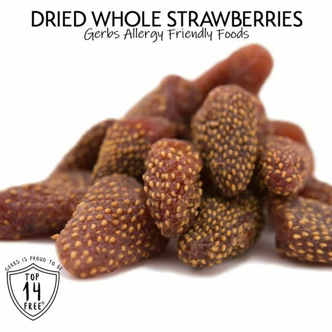 Dried Premium USA Grade Sweetened Strawberries, Resealable Bag Allergy Friendly FoodsDried Premium USA Grade Sweetened Strawberries, Resealable Bag Qualities