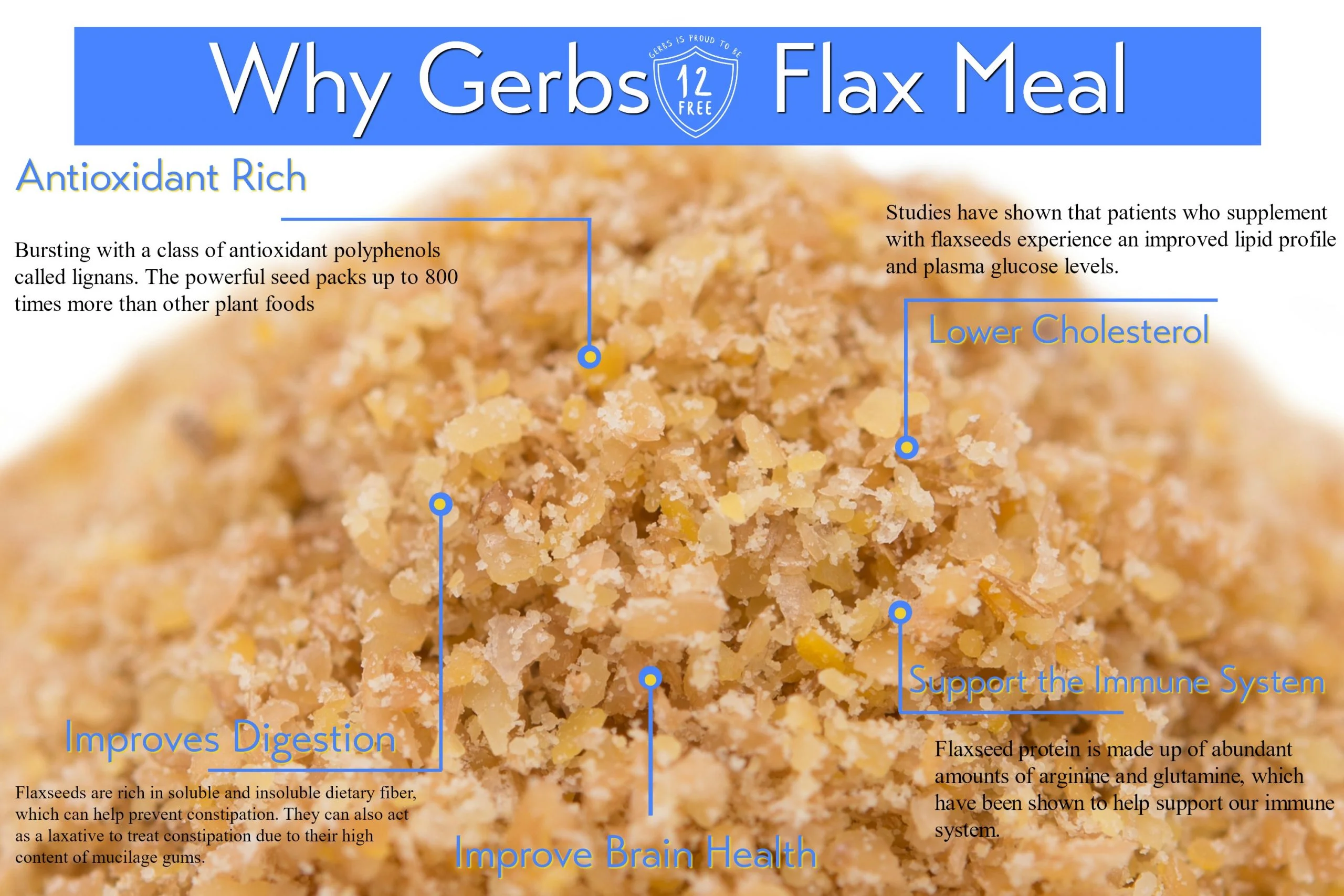 Ground Flax Seed Meal (Full Oil Content Protein Powder) Health Benefits