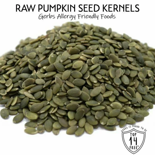 Raw Shine Skin Pumpkin Seed Kernels No Shell Pepitas, Resealable Bag Allergy Friendly FoodsRaw Shine Skin Pumpkin Seed Kernels No Shell Pepitas, Resealable Bag Qualities