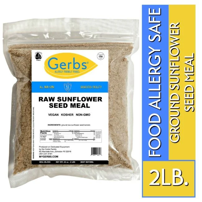 Ground Sunflower Seed Kernel Meal (Full Oil Content Protein Powder) by Gerbs