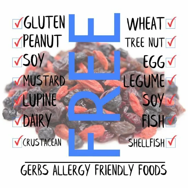 SUPER 5 DRIED FRUIT MIX, Cranberries, Raisins, Blueberries, Cherries, Goji Berries, Resealable Bag Preservative free all natural ingredients