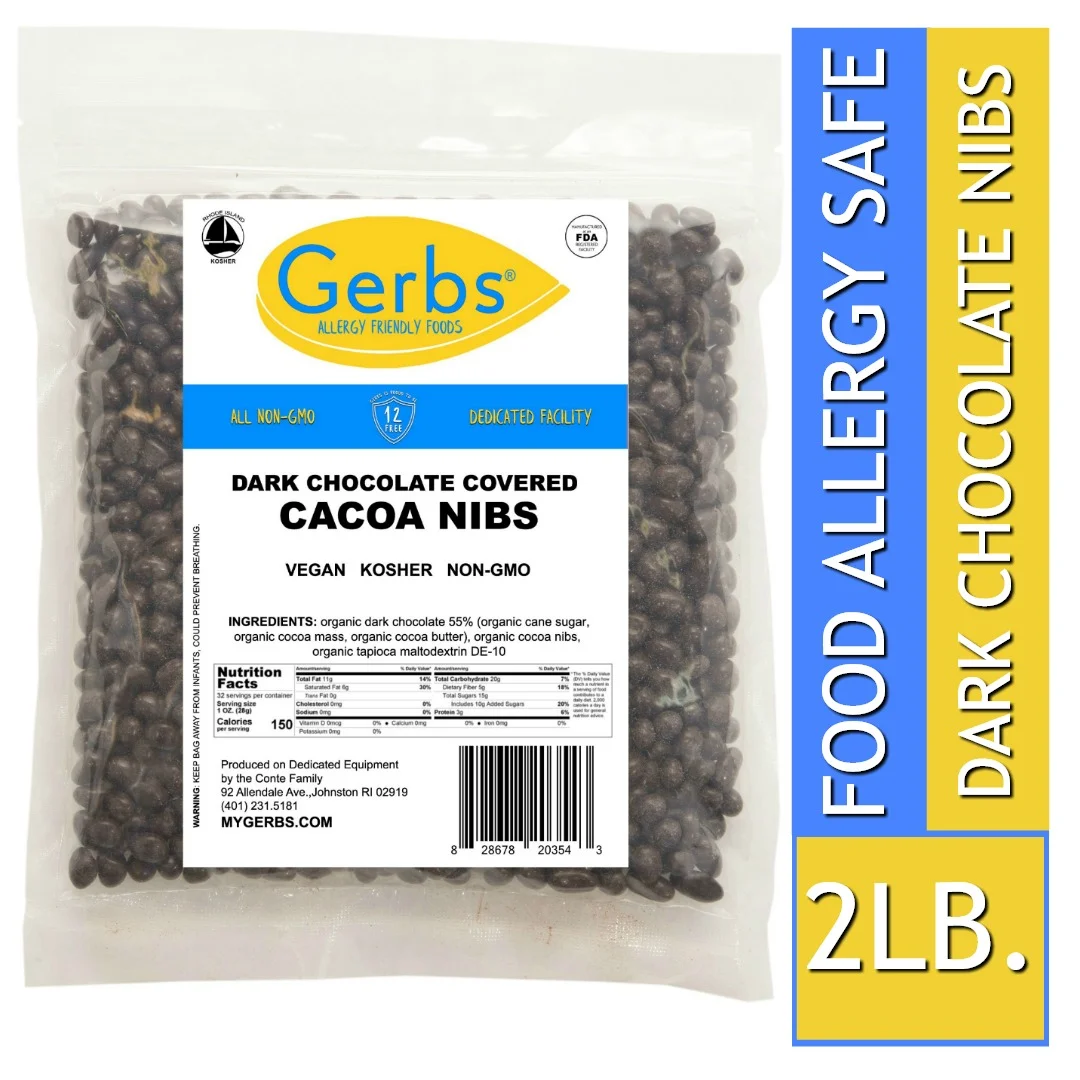 Dark Chocolate Covered Cacao Nibs (55%) Optimum Health Benefits