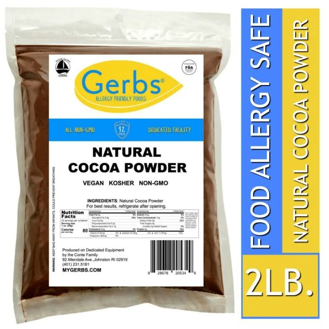 Natural Cocoa Powder, Resealable Bag